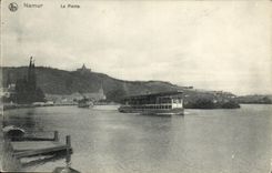 VINTAGE POSTCARD Namur the Plant Boat