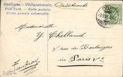 La POSTAL Koln de la VENDIMIA tiene el detalle Turmstuck de los Dom de Rhin