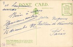 VINTAGE POSTCARD Girls High School Philadelphia