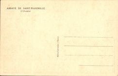 Abadia de la POSTAL de la VENDIMIA Saint de Wandrille L oratorio