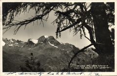 VINTAGE POSTCARD Piz della Margna Von St Moritz aus gesehen
