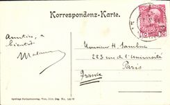 CPA Wien Parite aus dem Rathauspark