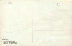 CPA Firenze Porta cdel battistero detta del Paradiso