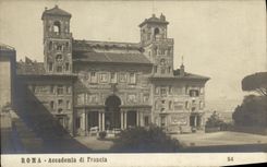 POSTAL Roma Accademia de Francia de la VENDIMIA