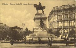 VINTAGE POSTCARD Milano My has Garibaldi Largo Cairoli