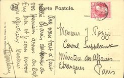 VINTAGE POSTCARD Entered Bruges of Biblotheque