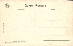 VINTAGE POSTCARD Entered of the Stalls Bruges Church Saint Saver