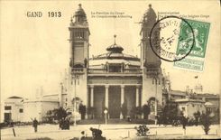 VINTAGE POSTCARD Ghent 1913 the House of Congo