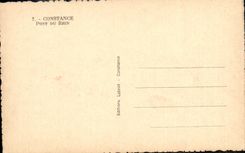 VINTAGE POSTCARD Constancy Bridge of the Rhine