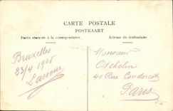 POSTAL Bruselas de la VENDIMIA el nuevo paladar del rey