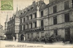 VINTAGE POSTCARD Luxembourg the Palate of the Large duke and Left the Room of Deputies