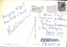 POSTAL MODERNA Genova puso los di Cristoforo Colombo E Torri di Porta Soprana