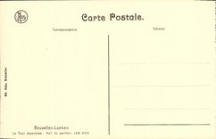 VINTAGE POSTCARD Brussels Laeken the Japanese Tower Hall of the House right sided