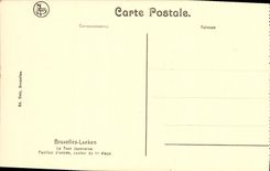 CPA Bruxelles Laeken La Tour Japonaise Pavillon d entree couloir du er etage