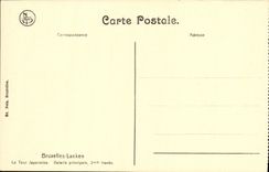 VINTAGE POSTCARD Brussels Laeken the Japanese Tower Gallery principal 2nd span