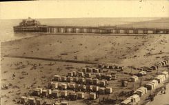 CPA Blankenberghe La Plage et le Pier