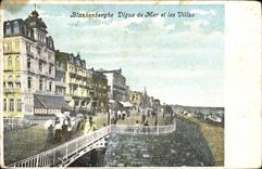 CPA Blankenberghe Digue de Mer et les Villas
