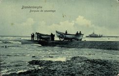 CPA Blankenberghe Barques de Sauvetage