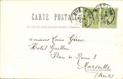 POSTAL Argel el Ministerio de marina de la VENDIMIA