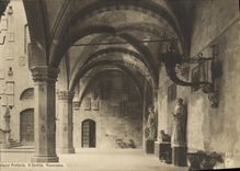 CPA Piazza Pretoria ll Cortile Panorama Firenze