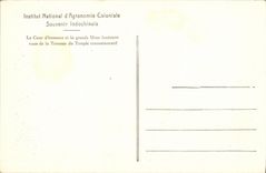 VINTAGE POSTCARD National institute D Colonial Agronomy Indochinese Souvenir Indo China Museum Court D honor and the large ballot box