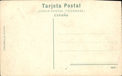 VINTAGE POSTCARD Sevilla Alcazar Vista of garden