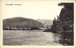 Panorama de Pallanza de la POSTAL de la VENDIMIA