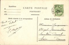 Monumento de Bruselas Leopold de la POSTAL de la VENDIMIA