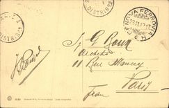 Tranvia de Genova Corso Aurelio Saffi de la POSTAL de la VENDIMIA