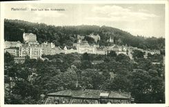 Dem Kirchenplatz de Marienbad Bllck Nach de la POSTAL de la VENDIMIA