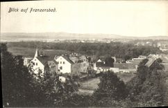 Auf Franzensbad de Blick de la POSTAL de la VENDIMIA