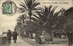 POSTAL Saluto DA San Remo Corso Imperatrlce de la VENDIMIA