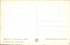 Etapa de aterrizaje de Amberes de la POSTAL de la VENDIMIA de los barcos de Steen