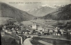 VINTAGE POSTCARD Steinach Am Brenner Gegen of Gschnitztal