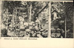 VINTAGE POSTCARD Hansel Gretel Rubezahl Marienbad