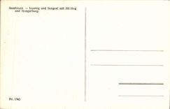 VINTAGE POSTCARD Innsbruck Innsteg und Innqual MIT Holting und Hungerburg