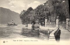 La POSTAL Lago di Como Approdo de la VENDIMIA tiene chalet Carlotta
