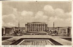 VINTAGE POSTCARD Geneva the New Palate Of the Company Of the Nations