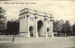 CPA Marble Arch From Hyde Park London