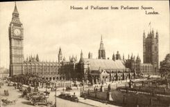 CPA Houses Of Parliament From Parliament Square London