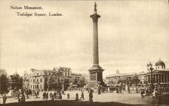 CPA Nelson Monument Trafalgar Square London