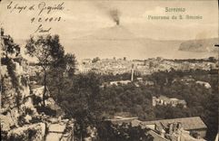 Panorama DA S Antonio de Sorrento de la POSTAL de la VENDIMIA