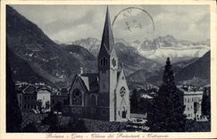 Dei Protestanti E Catinaccio de Bolzano Gries Chiesa de la POSTAL de la VENDIMIA