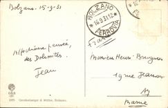 Dei Protestanti E Catinaccio de Bolzano Gries Chiesa de la POSTAL de la VENDIMIA