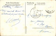 VINTAGE POSTCARD Blucher Boat