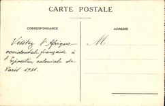 VINTAGE POSTCARD Dakar L handle Bernard