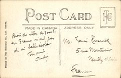 VINTAGE POSTCARD Public School Vernon