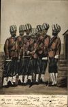 VINTAGE POSTCARD Native Military Band