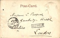 VINTAGE POSTCARD Native Military Band