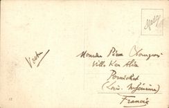 VINTAGE POSTCARD Certos di Pavia the facciata